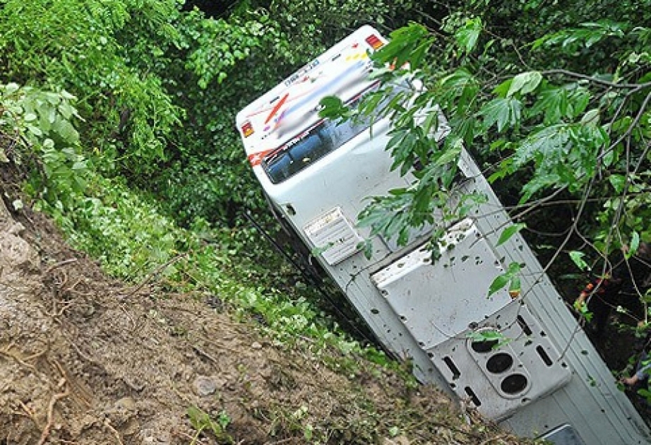 印度一辆载有剧团演员的大巴车翻入山谷造成25人遇难