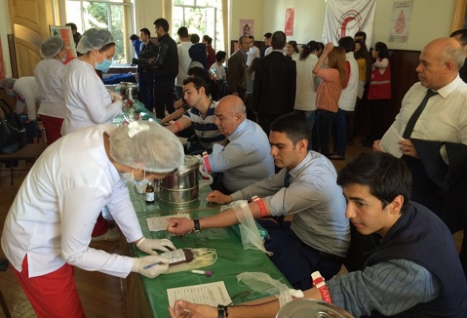 Sumqayıtda humanitar aksiya: “Qan ver, həyat xilas et!” VİDEO