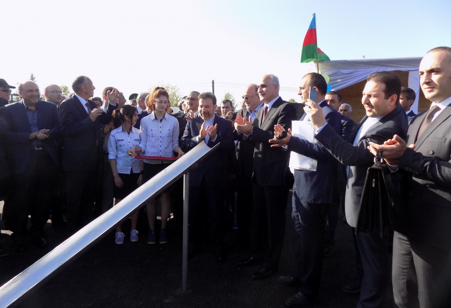 Foundation of railway bridge on Azerbaijan-Iran border laid