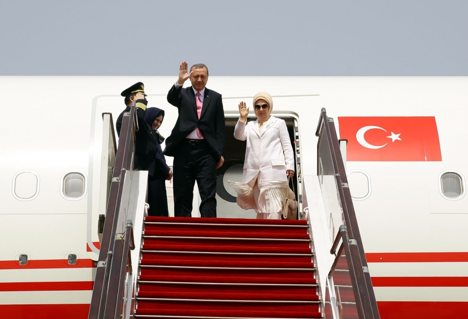 Türkiyə Prezidenti Rəcəb Tayyib Ərdoğanın Azərbaycana işgüzar səfəri başa çatıb