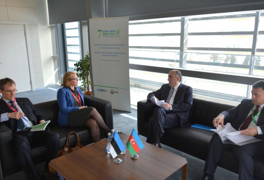 Azerbaijan`s FM meets Deputy FM of Estonia