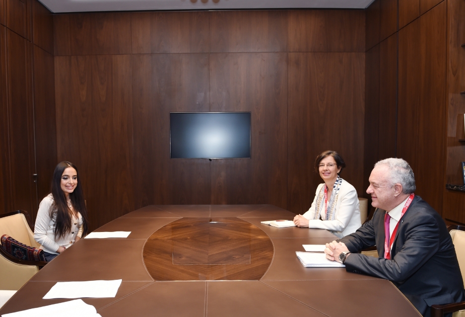Vizepräsidentin von Heydar Aliyev Stiftung Leyla Aliyeva trifft sich mit FAO-Beamten