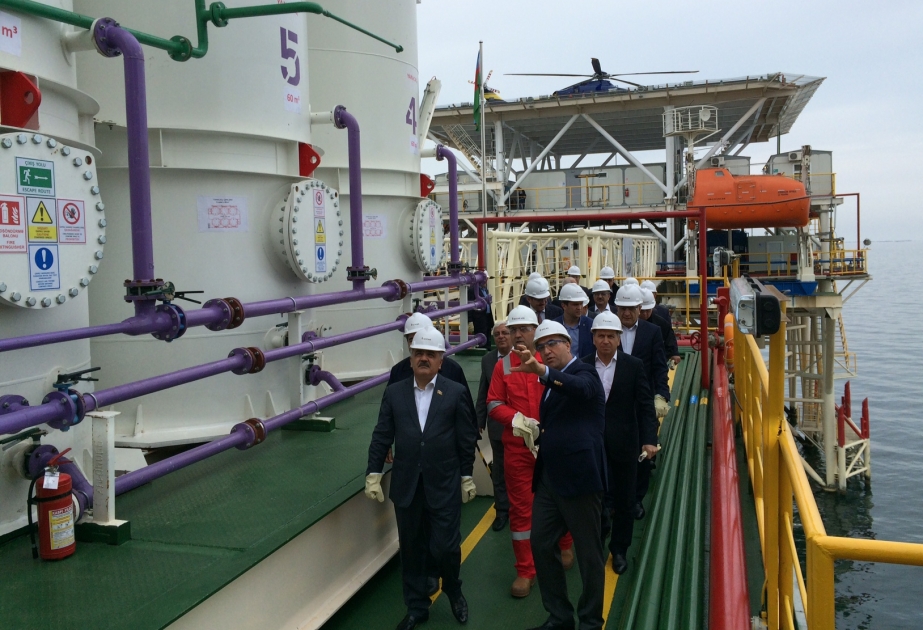 SOCAR ввела в строй морское основание номер 6 на месторождении «Булла-дениз» ВИДЕО