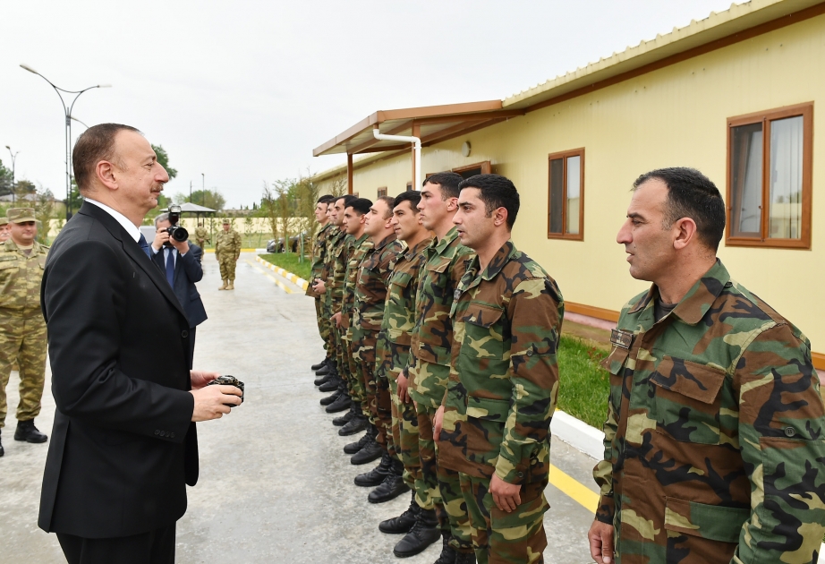 Ali Baş Komandan, Prezident İlham Əliyev Tərtər rayonundakı “N” saylı hərbi hissədə olub