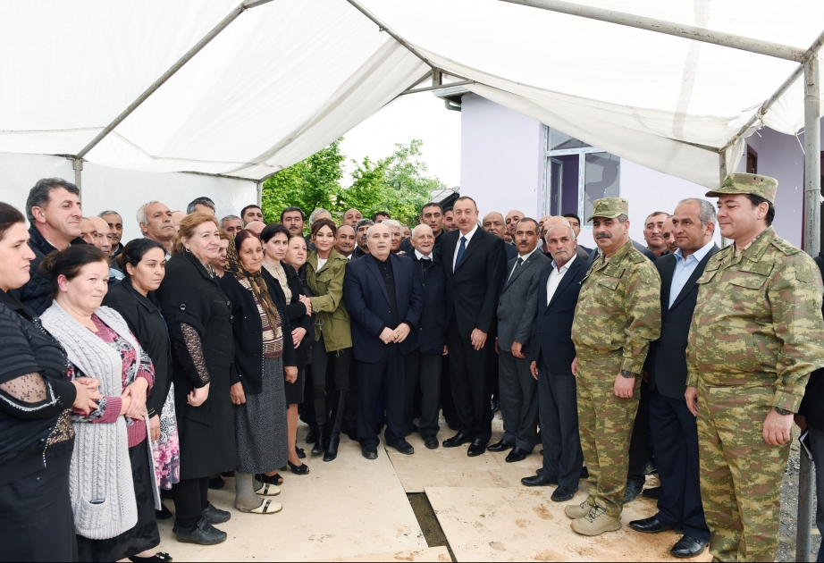 Ağdam rayonunun təmas xəttində yerləşən Mahrızlı kəndinin sakinləri ilə görüş