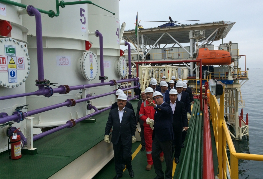 SOCAR 在Bulla-deniz凝析气田的6号海上钻井平台已投入使用