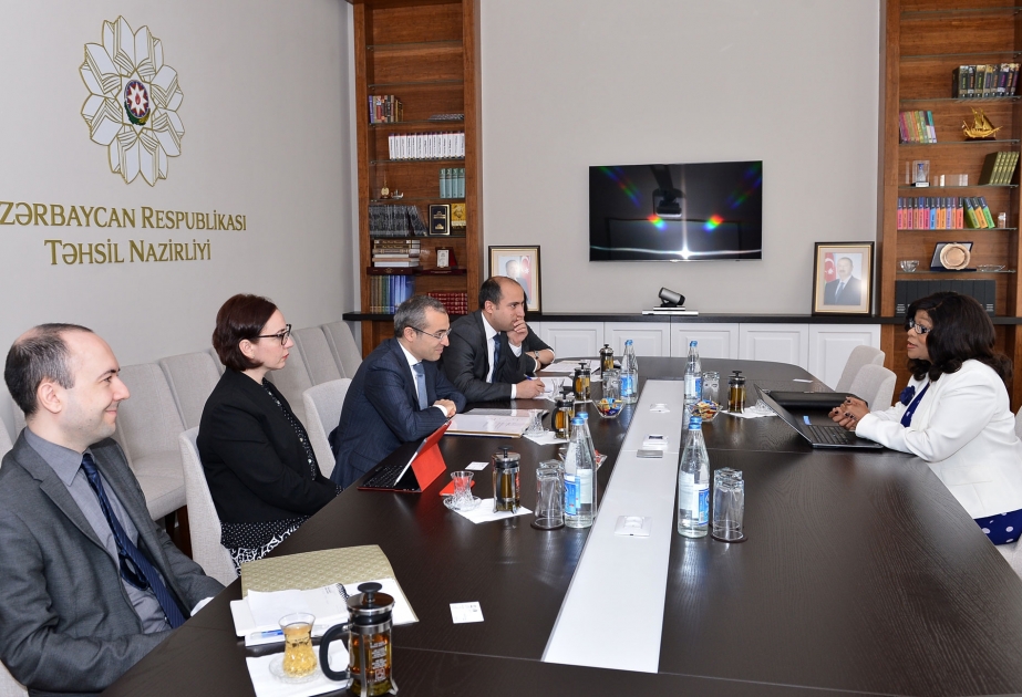 Azerbaijan`s Minister of Education meets Director of International Bureau of Education of UNESCO