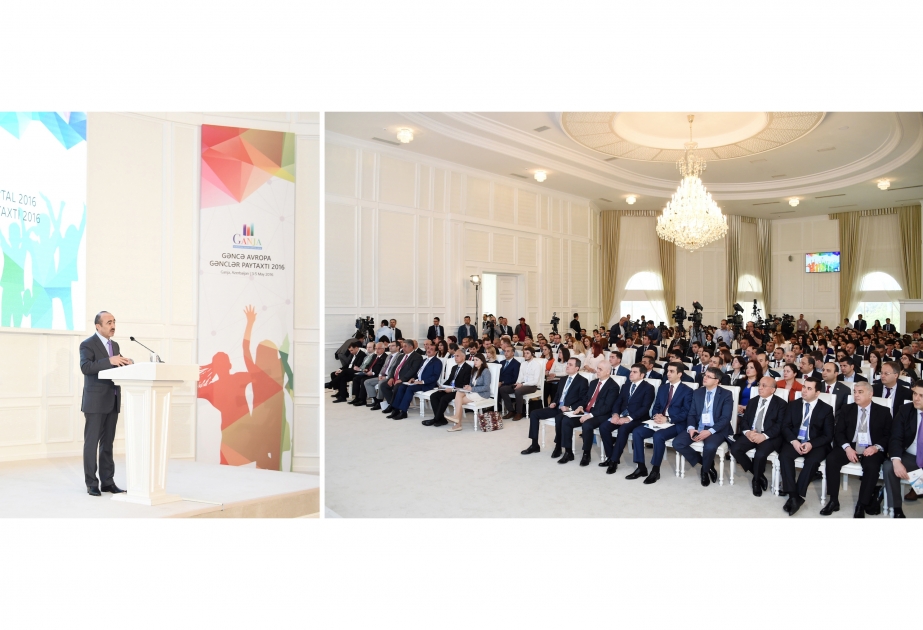 Eröffnungsfeier des Projekts "Europäische Jugendhauptstadt Ganja 2016"