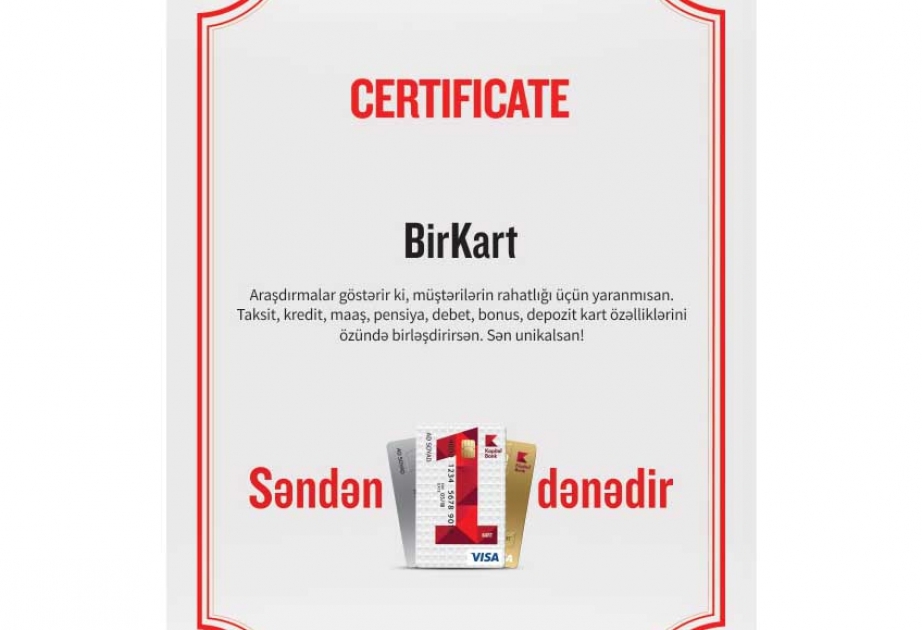 "Kapital Bank" yeni "BirKart" məhsulunu təqdim edib
