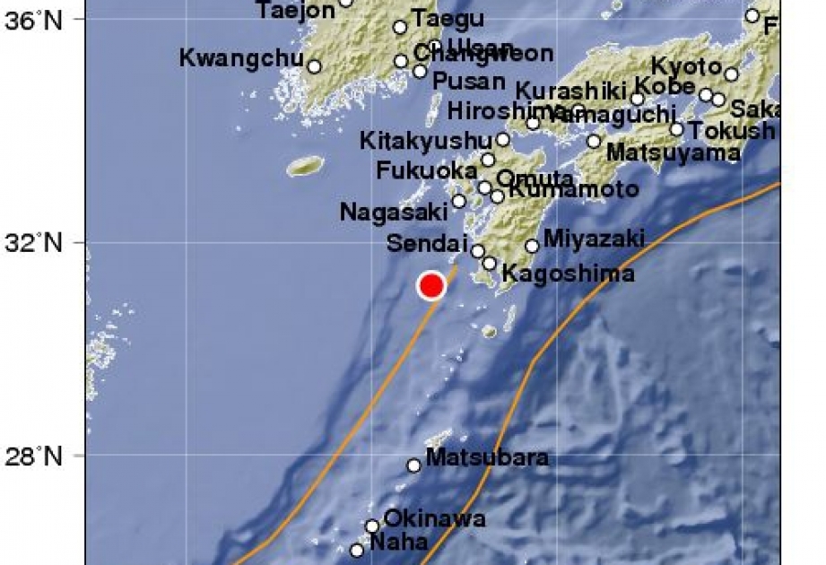 日本海岸发生5.4级地震