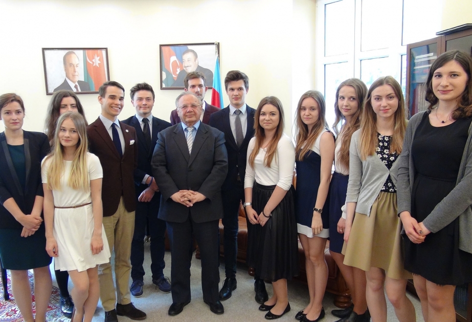 Members of Warsaw Higher School of Commerce get familiar with experience of Azerbaijani diplomacy