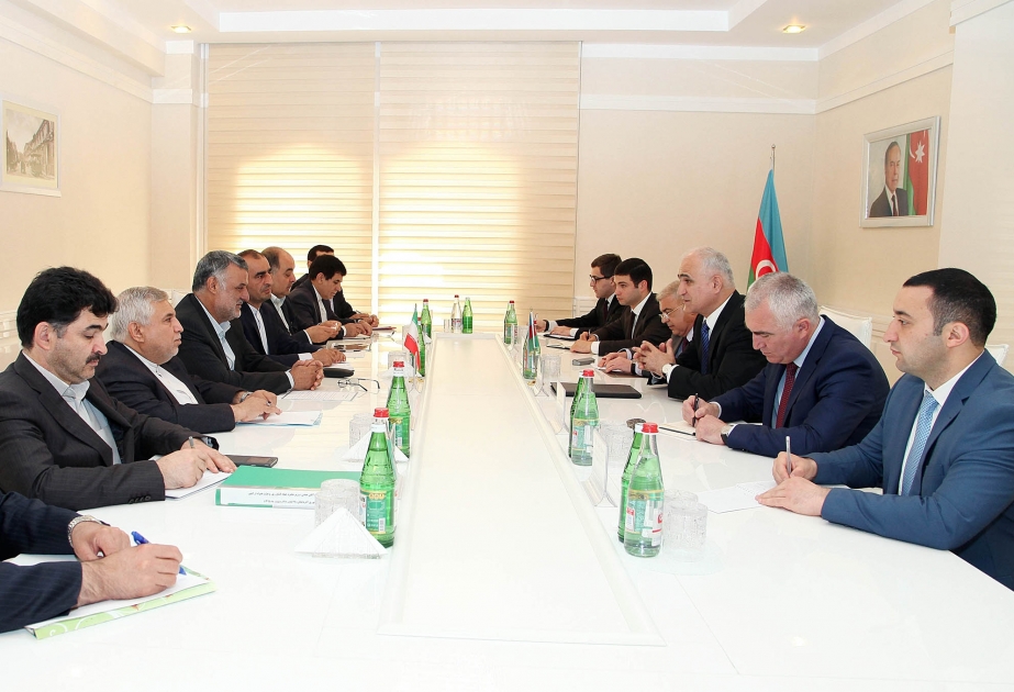 Azerbaijan`s Minister of Economy meets Minister of Agriculture of Iran