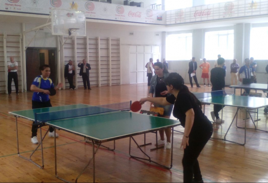 Respublika spartakiadasında stolüstü tennis üzrə yarışlar keçirilib