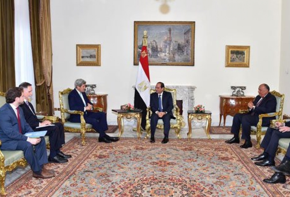 Президент Египта и госсекретарь США в Каире обсудили ситуацию на Ближнем Востоке