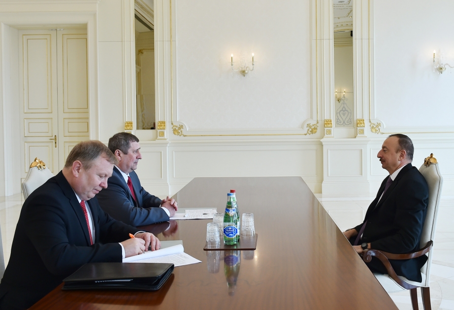 Entretien du président Ilham Aliyev avec le vice-Premier ministre biélorusse VIDEO