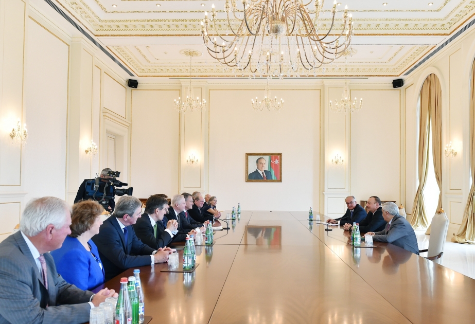 President Ilham Aliyev received delegation led by chairman of BP Board VIDEO