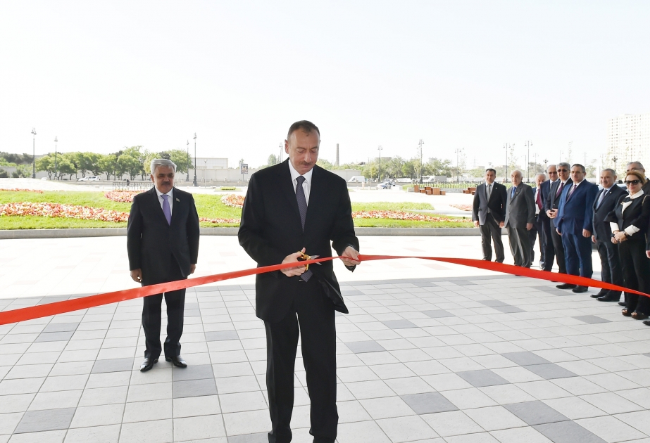 President Ilham Aliyev attended opening of new administrative building of State Oil Company VIDEO