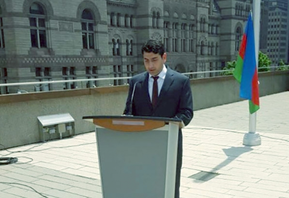 Ottava və Toronto şəhərlərinin meriyaları qarşısında Azərbaycanın dövlət bayrağı ucaldılıb