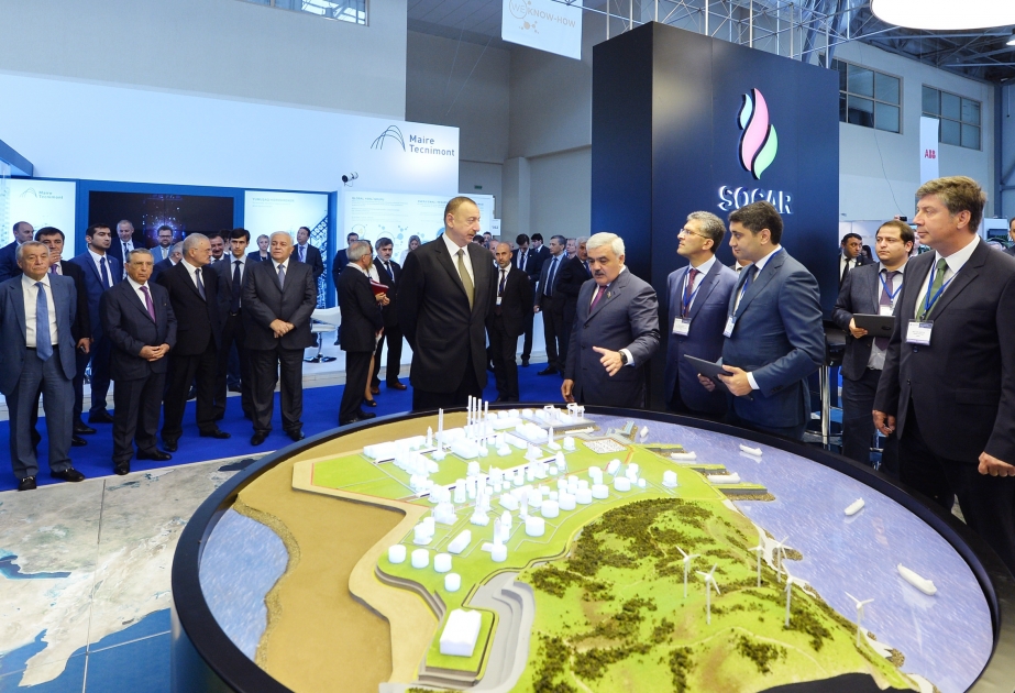 President Ilham Aliyev attended the opening of Caspian Oil & Gas Exhibition 2016 VIDEO