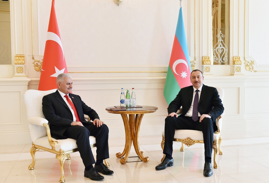 President Ilham Aliyev and Turkish Prime Minister Binali Yildirim held a one-on-one meeting VIDEO
