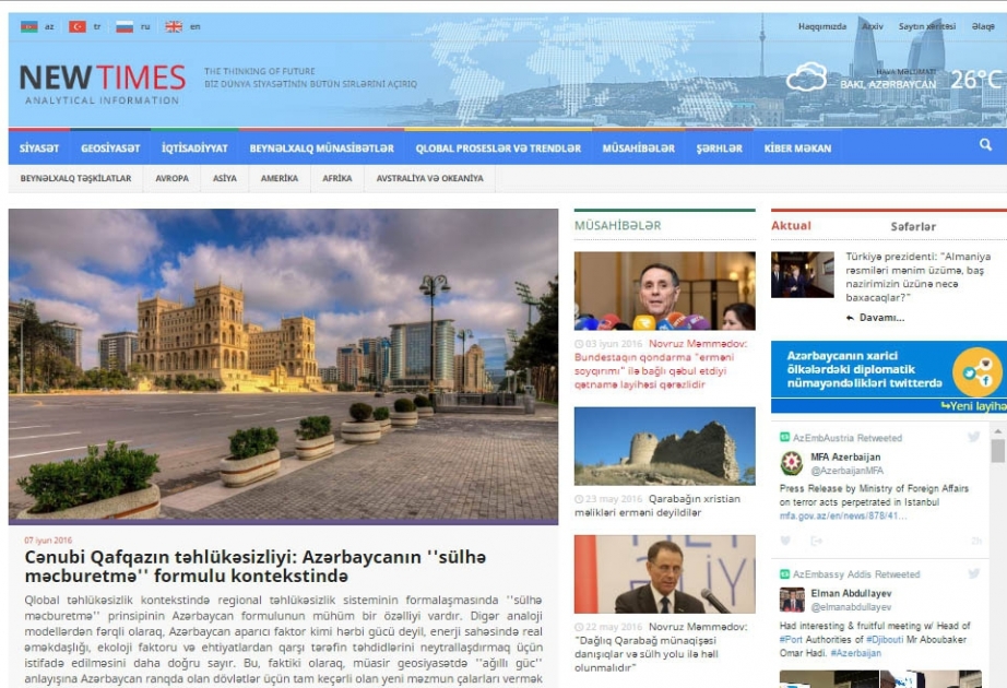 Cənubi Qafqazın təhlükəsizliyi: Azərbaycanın ''sülhə məcburetmə'' formulu kontekstində