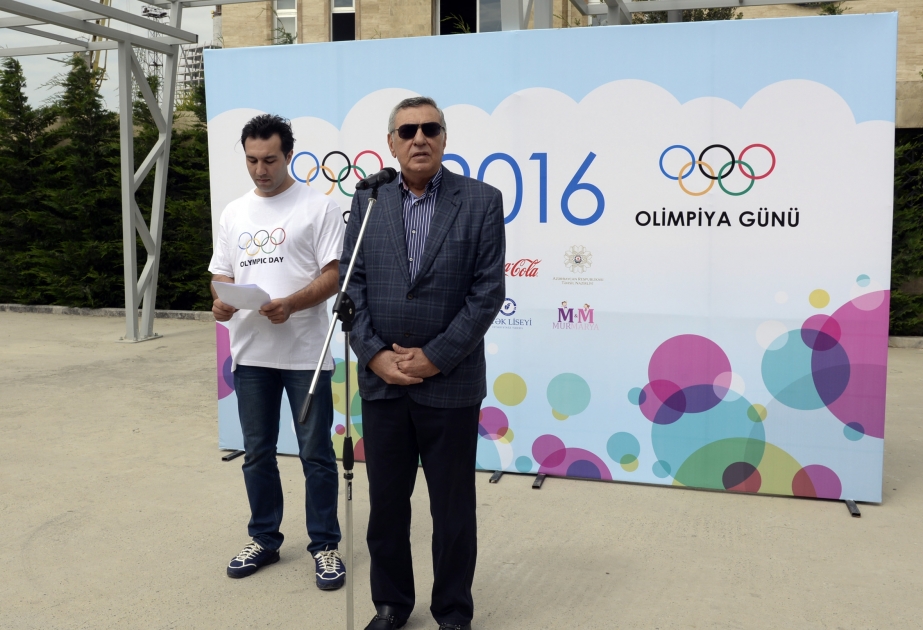 Beynəlxalq Olimpiya Günü münasibətilə Bakıda kütləvi estafet qaçışı təşkil olunub