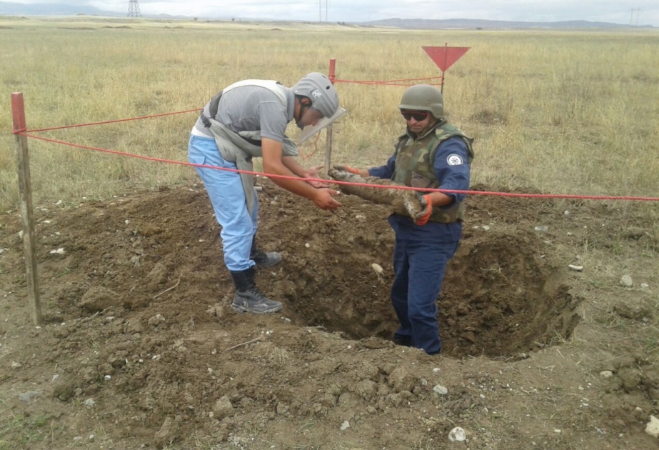 Quatre munitions non explosées découvertes à Fuzouli et Terter