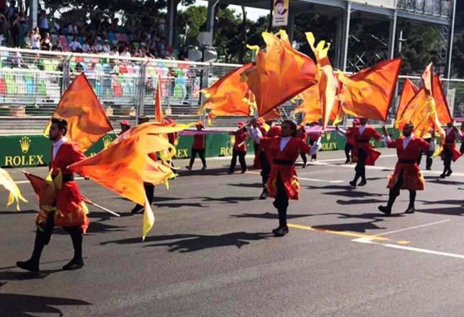 F1 Grand Prix of Europe opening ceremony underway in Baku