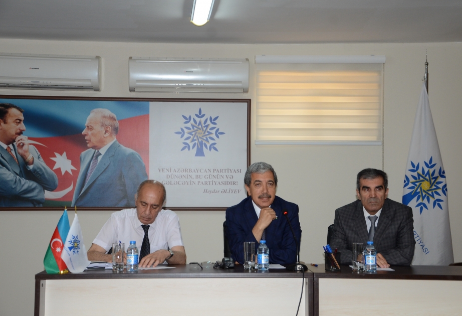 YAP Səbail rayon təşkilatı idarə heyətinin iclası keçirilib