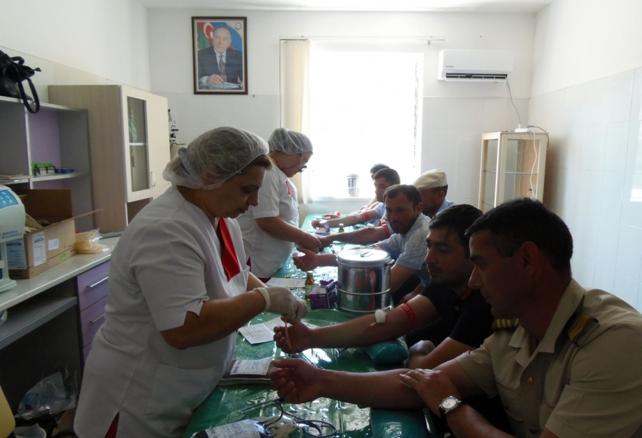 Yardımlıda qanvermə aksiyasında 200-dən çox könüllü iştirak edib