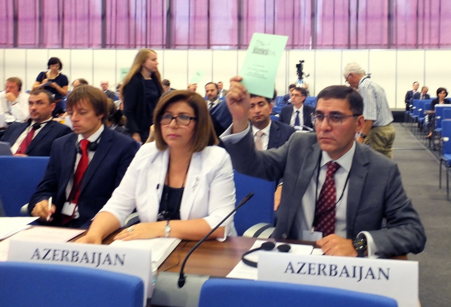 В ПА ОБСЕ принято еще одно предложение парламентской делегации Азербайджана