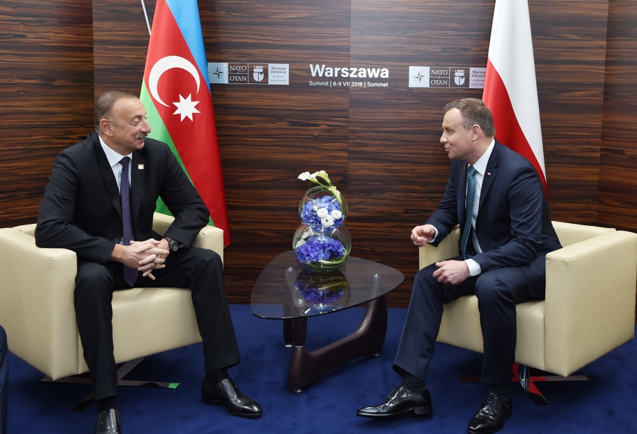 President Ilham Aliyev met with President of Poland Andrzej Duda VIDEO