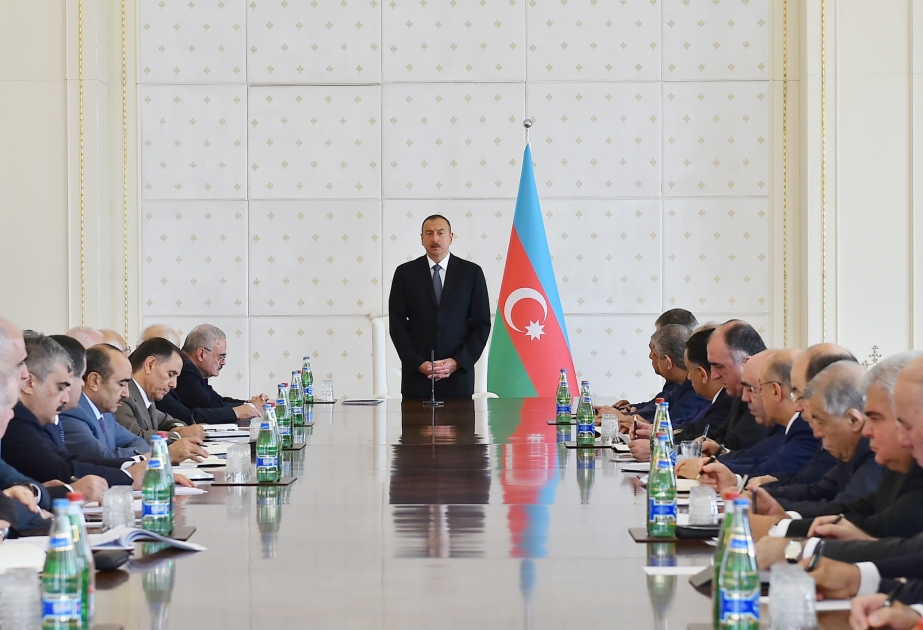 President Ilham Aliyev chaired meeting of Cabinet of Ministers on results of socio-economic development in first half of 2016 and future objectives VIDEO