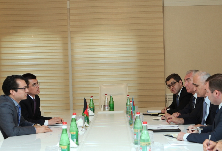 Azerbaijan`s Minister of Economy meets Afghani Ambassador
