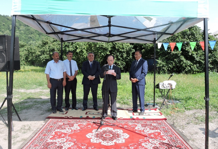 Water supply system launched in Mukhakh, Zagatala