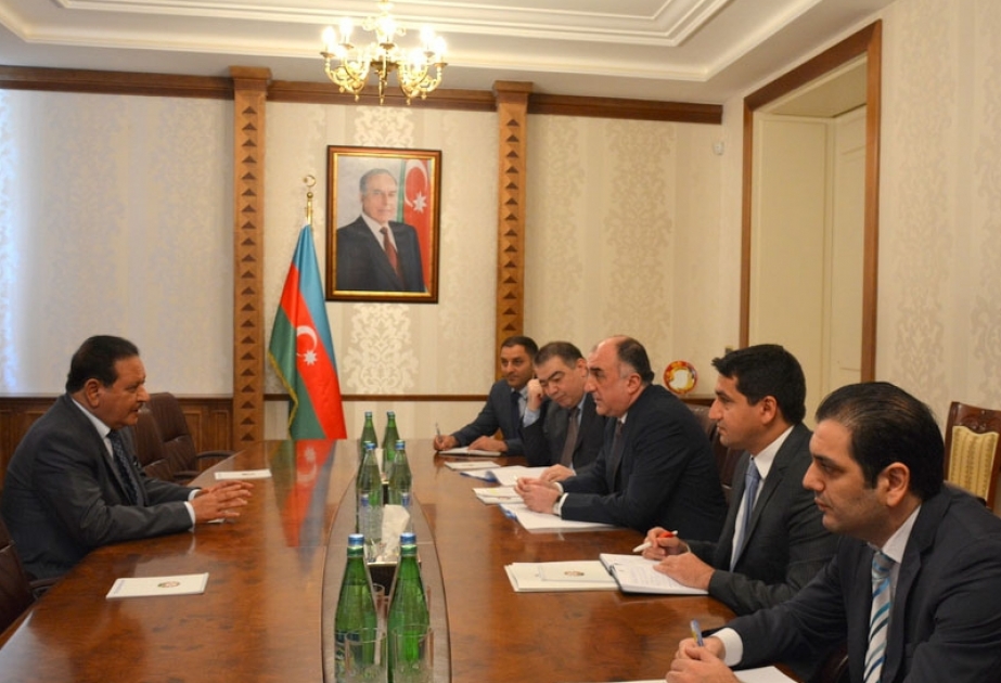Azerbaijani FM meets outgoing Qatari Ambassador