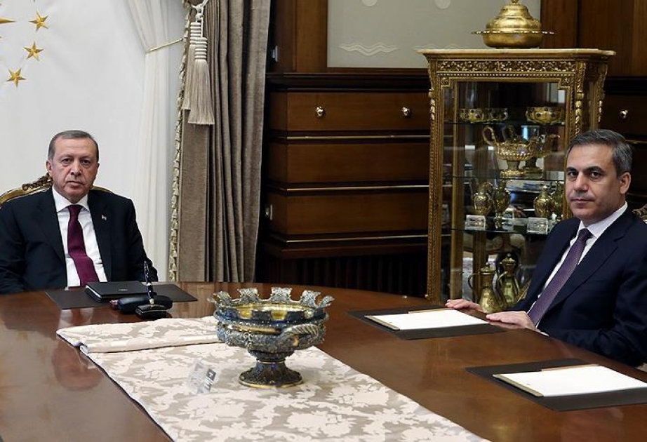 Turkish President receives head of National Intelligence Organization