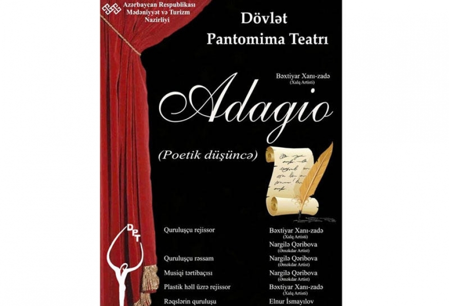 Pantomima Teatrı yeni mövsümü “Adajio” tamaşası ilə açacaq