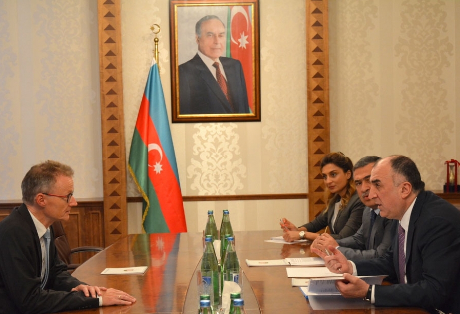 Le ministre Elmar Mammadyarov a reçu la copie figurée des lettres de créance du nouvel ambassadeur allemand