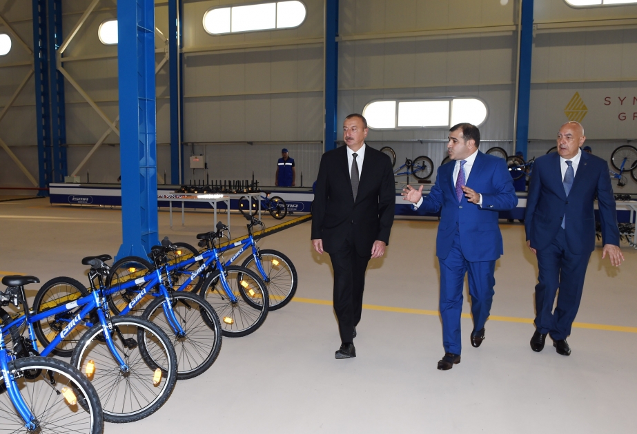 Im Rayon Ismailli Fahrradfabrik eröffnet VIDEO