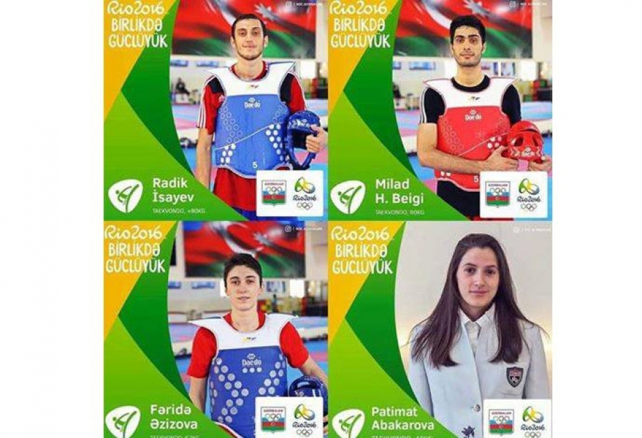 Azərbaycan taekvondoçuları “Rio-2016”da iştirak etmək üçün Braziliyaya yola düşüblər