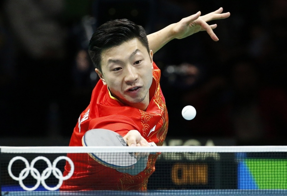 中国选手马龙夺得乒乓球男单金牌