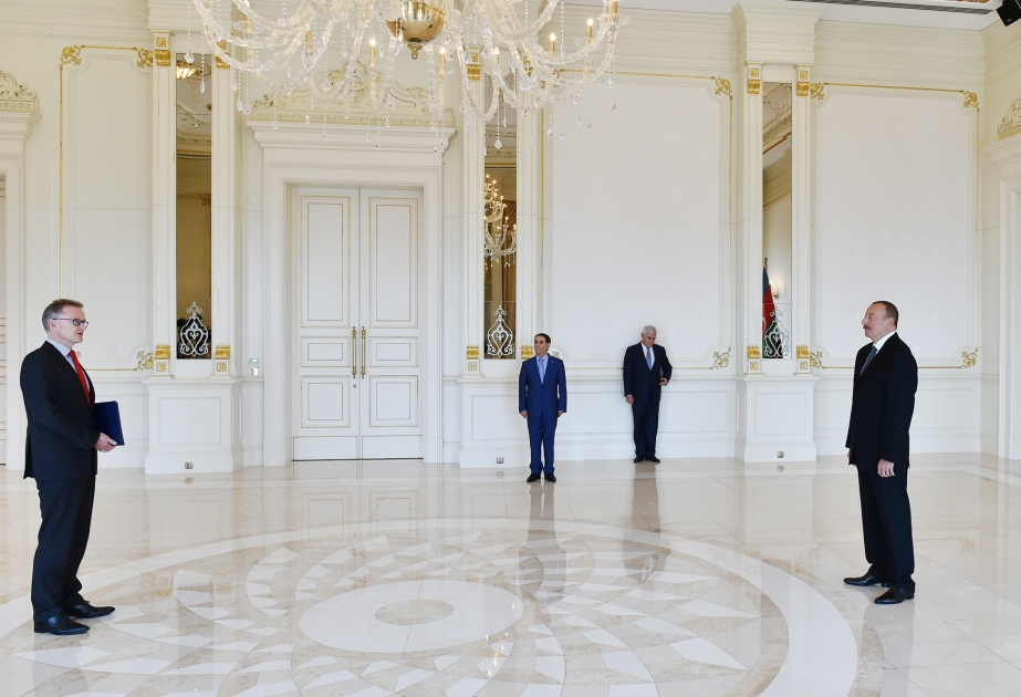 President Ilham Aliyev received credentials of incoming German ambassador VIDEO