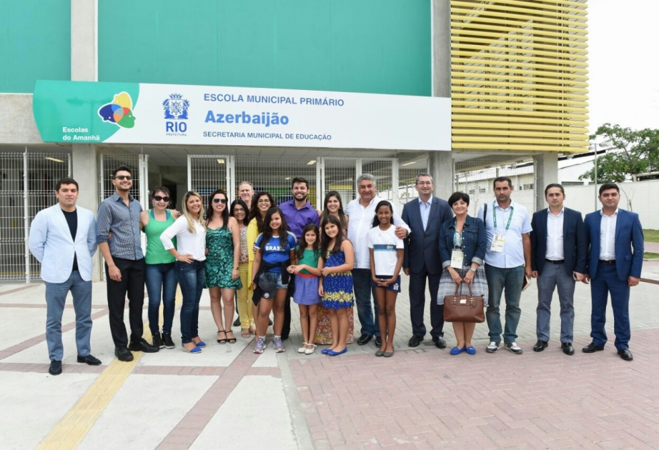 Azerbaijani delegation visits “Azerbaijan” municipal school in Rio de Janeiro
