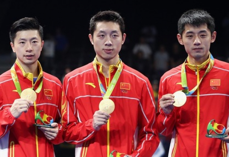 Китайцы выиграли командный турнир по настольному теннису на Играх-2016