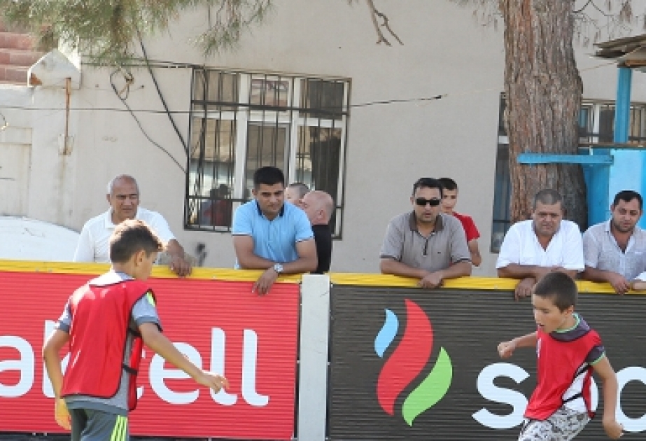 AFFA Xətai rayonunda səyyar meydança quraşdırıb