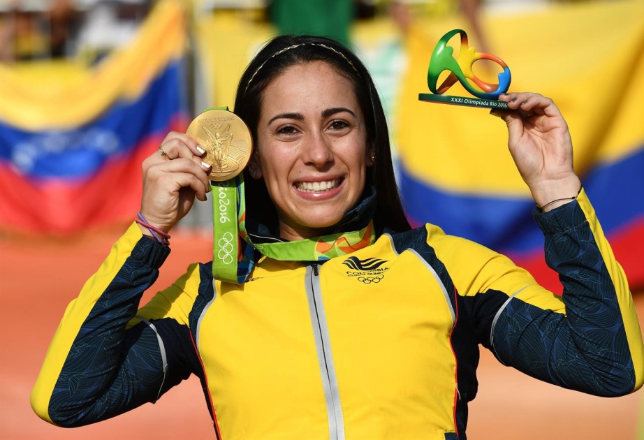 Мариана Пахон из Колумбии стала двукратной олимпийской чемпионкой в дисциплине ВМХ