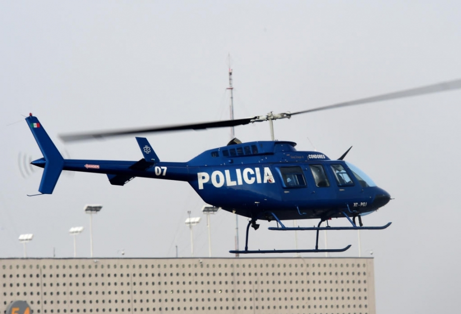 Meksikada cinayətkarlar polis helikopterini vurub