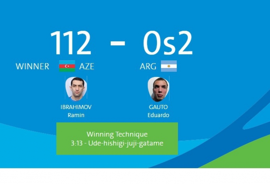 Azerbaijani judo fighter makes successful start to Rio Paralympics