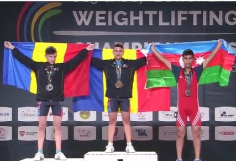 Young Azerbaijani weightlifter grabs European bronze